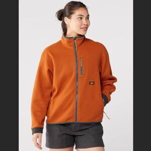 REI Trailsmith Orange Fleece Full Zip Women's Jacket, Excellent Condition, Sz L